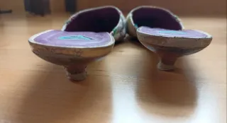 Mules tacón kitten Talla 41 Multicolor