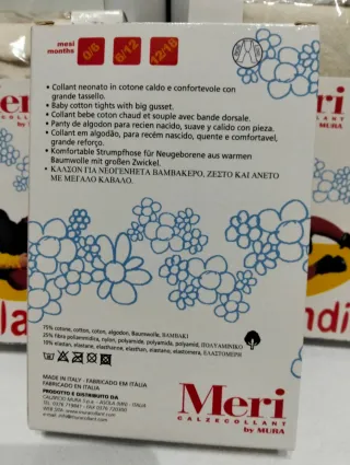 Lotto 3 calzamaglie neonata 6 mesi