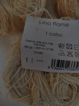 Ovillo Lino Flamé 1 Cabo Casasol