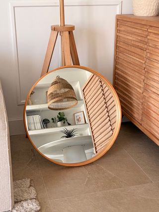 Espejo Redondo Madera Maison Du Monde