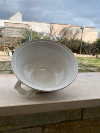 Portavasi in ceramica bianco 24 per 15