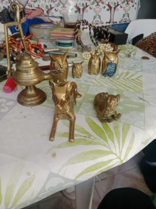 Lote figuras de bronce