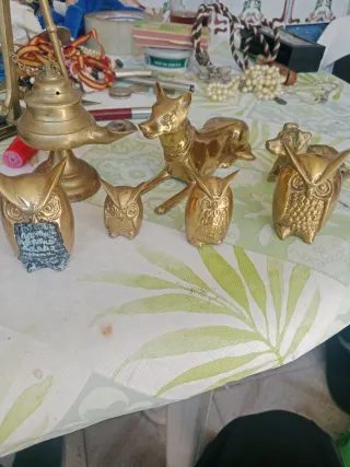 Lote figuras de bronce