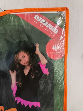 Disfraz Bruja Negro con Verde