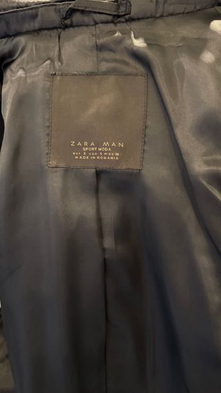 Abrigo 3/4 Zara Negro Talla S