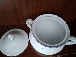 Sopera Santa Clara Porcelana Flores Azules