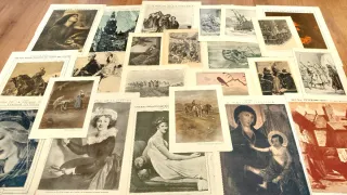 Más de 20 láminas antiguas de arte