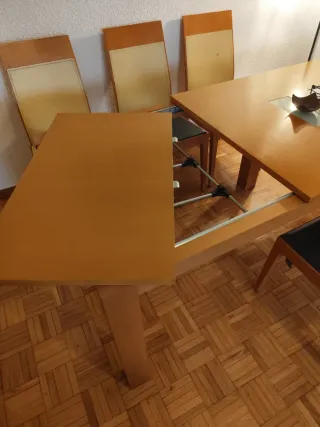 Mesa y8 Sillas Comedor Madera Mesa baja de centro