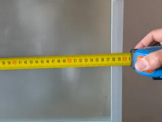 Mueble salón  color roble vitrina