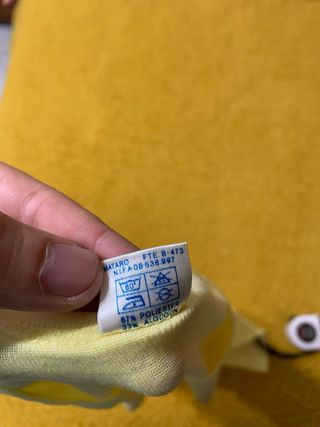 Camiseta interior amarilla años 80