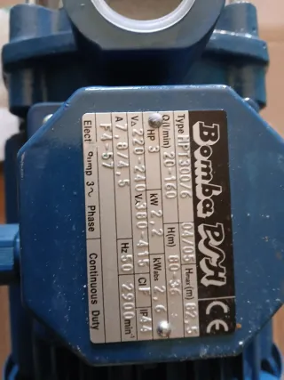 Bomba de presión azul a estrenar