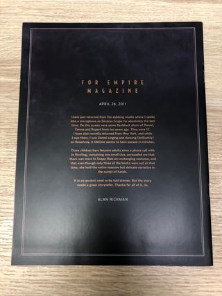 Revista Empire Julio 2011 Harry Potter