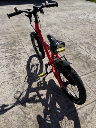 Bicicleta niño infantil aluminio 16 roja