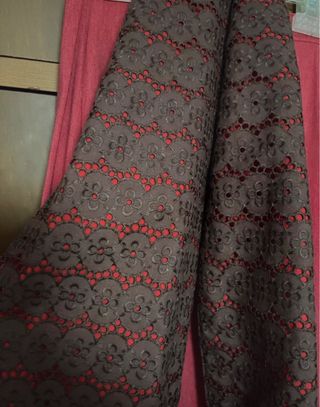 Falda flamenca roja con volantes