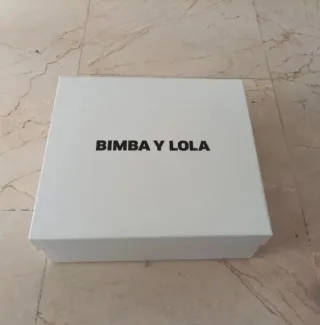 Bimba y Lola Sandalias Ante Naranja Talla 36