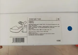 Bimba y Lola Sandalias Ante Naranja Talla 36