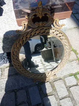 Espejo Vintage Latón