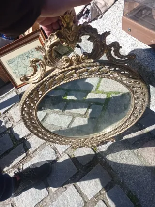 Espejo Vintage Latón