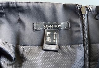 Vestido Negro Mango Talla M