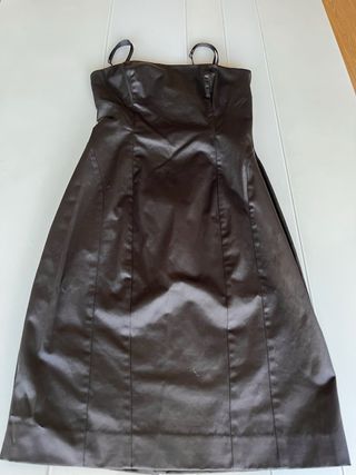 Vestido Negro Mango Talla M