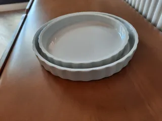 2 Moldes Porcelana Quiche/Flan/Tarta