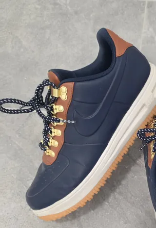 Nike Lunar Force 1 Duckboot Low Azul/Marrón