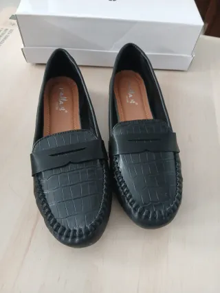 Mocasines FAMA negros talla 41