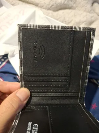 Cartera Guess Hombre Negra