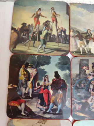Set de 6 posavasos Goya