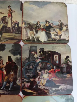 Set de 6 posavasos Goya