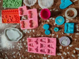 Set stampi resina silicone forme varie