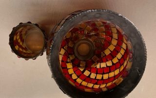 Set 2 vasi decorativi mosaico