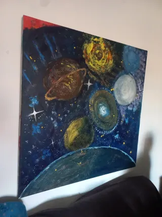 Vitrina Comedor + Estantería Madera+ REGALO CUADRO