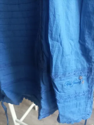 Vestido azul estilo Boho