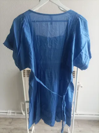 Vestido azul estilo Boho