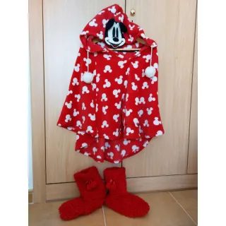 Pijama Disney Minnie Capa y botitas.Talla Única