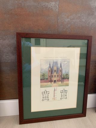 Cuadro Arquitectura Pintoresca Siglo XIX