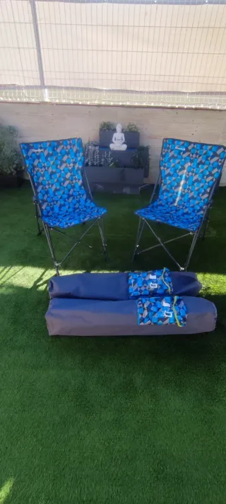 4 sillas d camping Quechua plegables 20€ cada una