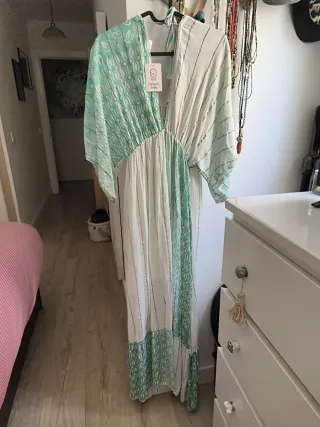 Vestido largo estilo boho