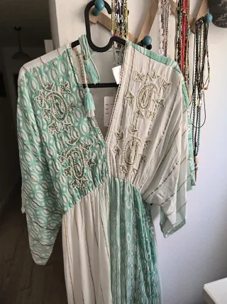 Vestido largo estilo boho