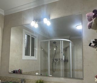 Espejo Baño 120x80 con Aplique de Luz