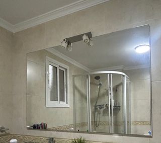 Espejo Baño 120x80 con Aplique de Luz