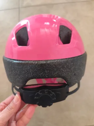Casco B-TWIN rosa 53-56 cm