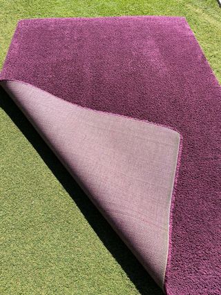 Alfombra grande pelo corto púrpura