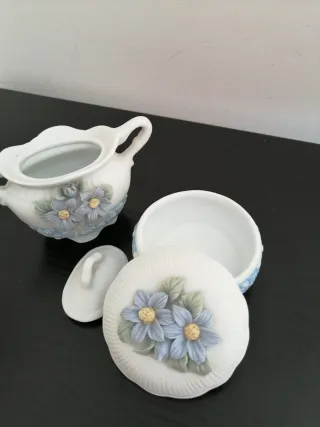 Piccoli porta gioie in ceramica decorati