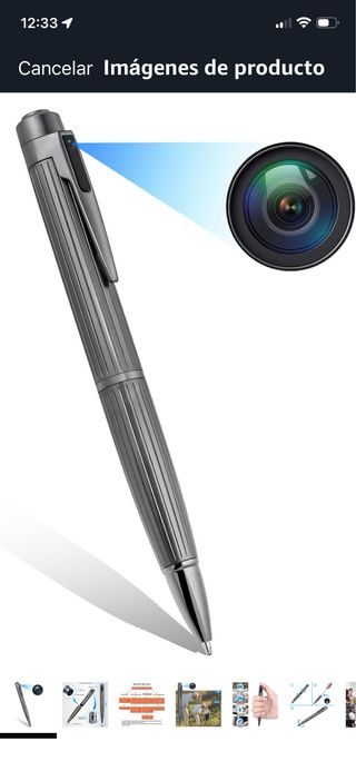 Bolígrafo de metal con clip