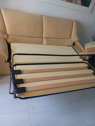 Sofá Cama Apertura Italiana Beige