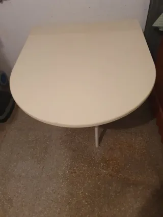 Mesa plegable auxiliar cocina beige