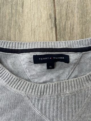 Sudadera Tommy Hilfiger niño gris
