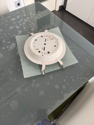 Plafón de techo tela y cristal